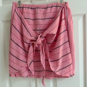Anthropologie Pink Striped Women's Skirt-(S ) by Holding Horses
